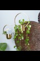  OUT OF STOCK 11", 14" SET OF 2 METAL GOLD RING PLANTERS [201635]